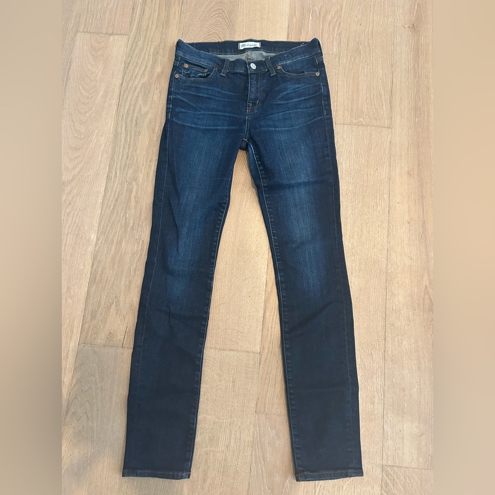 Madewell Darkwash Alley Straight Jeans